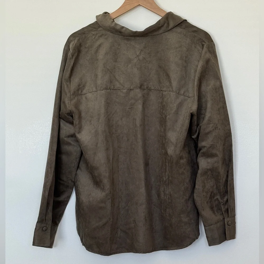 ZARA faux suede shirt 3046/335/505 0804/230 - Picture 6 of 7